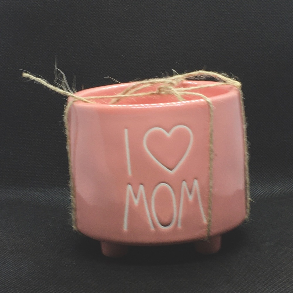 Rae dunn I ❤️Mom Mini planter Pot